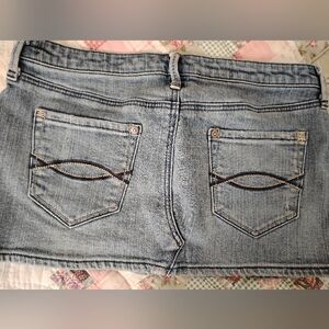 Stylish Arbercombe and Fitch Denim Mini Skirt with Pocket Detail